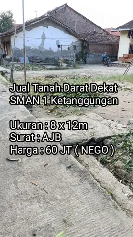Tanah Darat Dekat SMAN 1 Ketanggungan