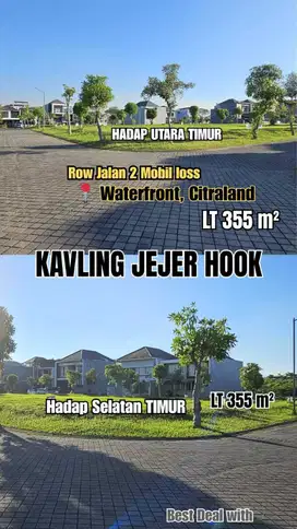Murah tanah kavling waterfront Citraland jejer 12jt nego