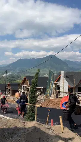 Jual kavling viral bergaya Eropa the hanjawong Villas di jalur puncak