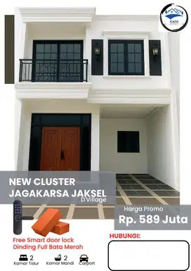 Rumah Murah Cluster di Srengseng sawah dekat Stasiun Lenteng Agung