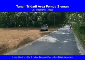 Akses Jalan Lebar, Tanah Di Sleman 157 Jt Luas 90m