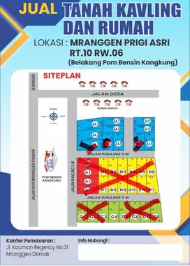 Kavling Murah Bisa Dicicil di Prigi Mranggen