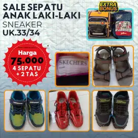 Dijual Sneaker anak cowo ukuran.34