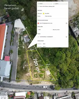 Tanah jalan utama dharmawangsa nusa dua
