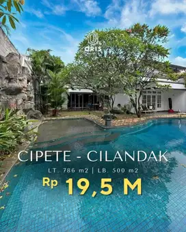 Rumah Siap Huni Ada Swimming Pool di Cipete Jakarta Selatan