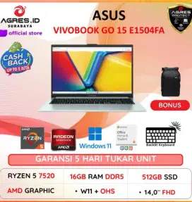 Laptop Asus Vivobook Go15 E1504FA Ryzen 5 Kredit Dp0 Proses Cepat