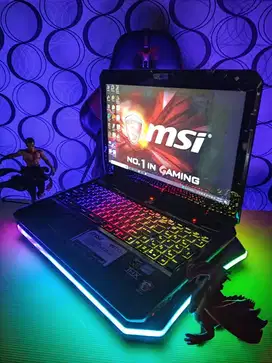 Laptop Gaming MSI Dominator Core i7 Ram 20gb Ssd+Hdd Dual Vga Nvidia