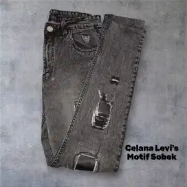 Celana Panjang Cowok Motif Sobek Original lokal
