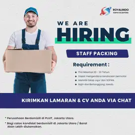 LOWONGAN KERJA STAFF PICKER DAN PACKER