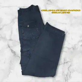 Celana Cargo Semi Levis Cowok Bahan Tebal