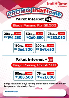 Melayani pemasangan Indihome