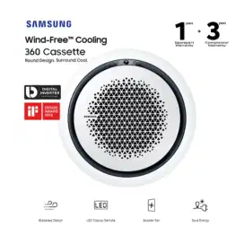 AC CASSETE 360 SAMSUNG INVERTER WIND - FREE 3PK TYPE AC071TN4PKC/EA