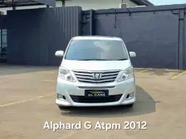 Alphard G Atpm Cash 2012 Silver 2.4 Toyota