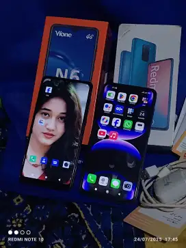Handphone redmi note 9 ram 4gb/64gb pullset mulus tanpa minus