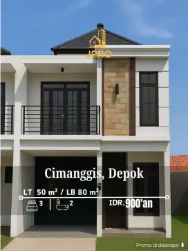 Rumah mewah Dekat pintu tol & LRT HARJAMUKTI/hbb