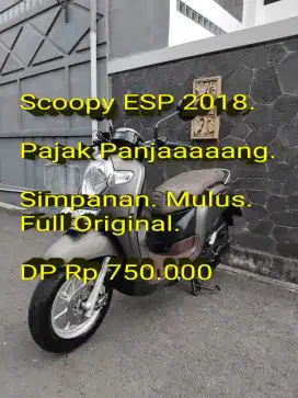 Scoopy 2018. Pajak Panjang. Full Original.Mulus. BanOK. Cash/Kredit/TT