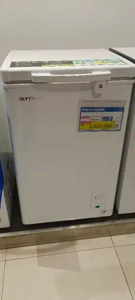 Polytron Chest Freezer 100l White (Kredit Tanpa Dp)