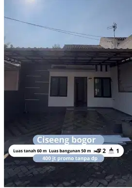 Rumah murah 400jt Ciseeng Bogor