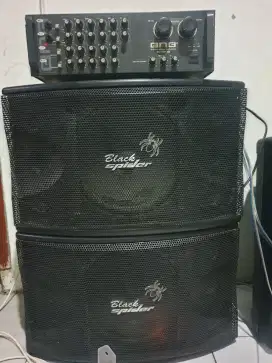 Speker blackspinder 12 inci sepasang plus power bmb