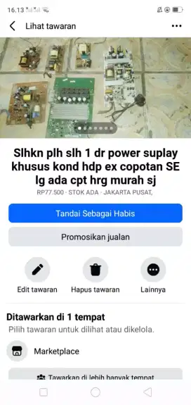 Slhkn plh slh 1 dr power suplay serba guna kond hdp ex copotan murah2