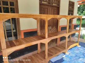 Rak akuarium kayu jati