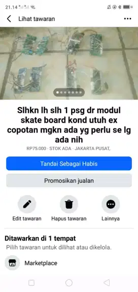 Slhkn plh slh 1 psg dr modul skuter/skate Bord kond hdp ex copotan nih