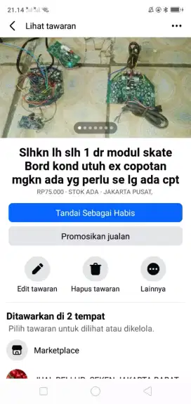 Slhkn plh slh 1 dr modul skate board/skuter kond hdp ex copotan cptdpt
