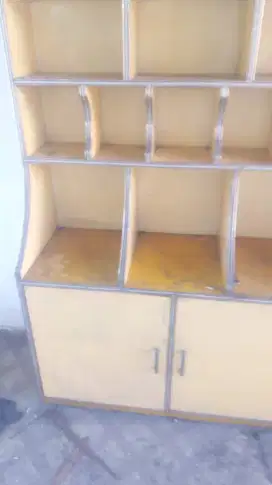 Lemari rak rak kayu bahan kuat