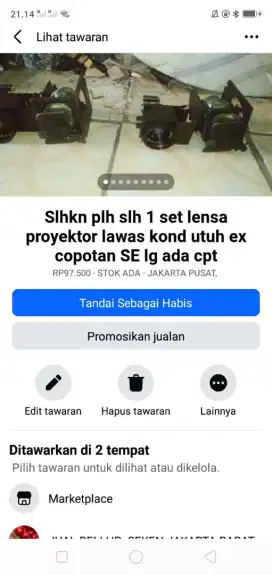Slhkn plh slh 1 set dr ex lensa camera proyektor ex copotan normal