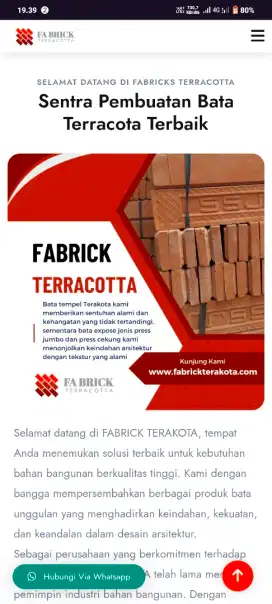 Bata tempel terakota¹⁵