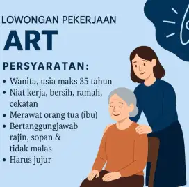 Dibutuhkan ART Wanita