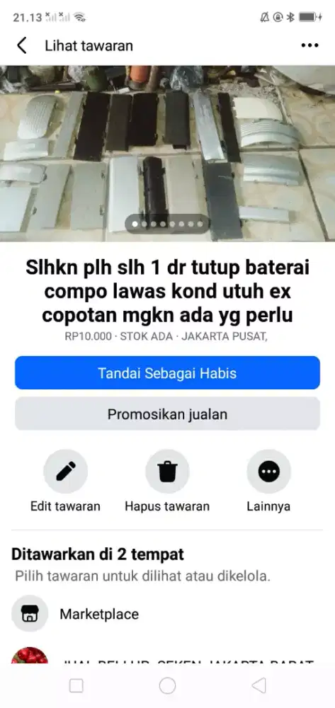 Slhkn plh slh 1 dr tutup baterai audio compo lawas mgkn. Ada yg bth