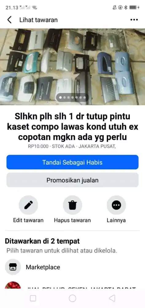 Slhkn plh slh 1 dr tutup pintu kaset audio compo lawas mgkn perlu