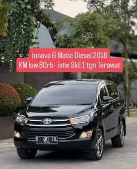 KM low innova Solar G matic Diesel 2016 pk an 2017 istw bandung murah