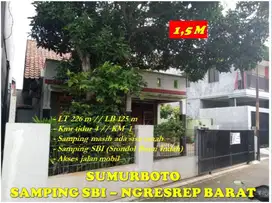 Rumah Bagus (Bisa utk Kosan) Lok Sumurboto belakang SBI Ngresrep Brt