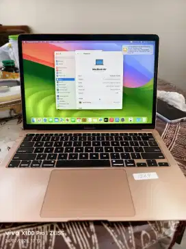 MacBook Air 2020 Gold 8/255Gb Normal Bisa Tuker Tambah