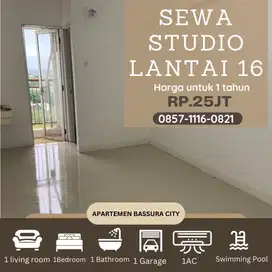 studio sewa kosongan tower fasilitas terlengkap apartemen bassura city