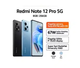 Xiaomi Redmi Note 12 Pro 5G 8/256GB Second Mulus Fullset - Bandung