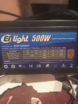 Enlight 500W 80plus Procesor Corei5-3470