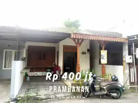 Dijual Rumah Manis Lingkungan Perumahan di Prambanan