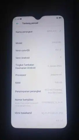 Jual bu oppo a12 4/64