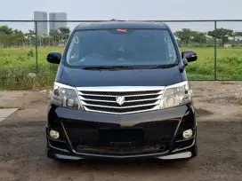 Toyota Alphard As 2.4 AT. Tahun 2007  hitam. Low km. Perfect cond