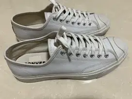[Preloved] Converse Jack Purcell Low Top White Leather