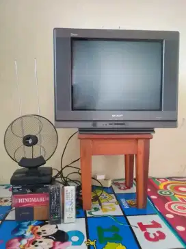 TV 21 INCH SHARP SLIM FLAT NORMAL FULLSET