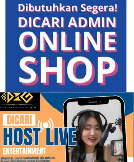 Di cart admin online shop dan host live streaming