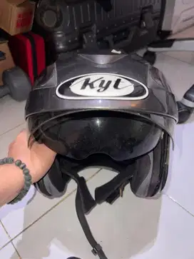 Helm KYT Double Visor – Grey Metallic | Size L