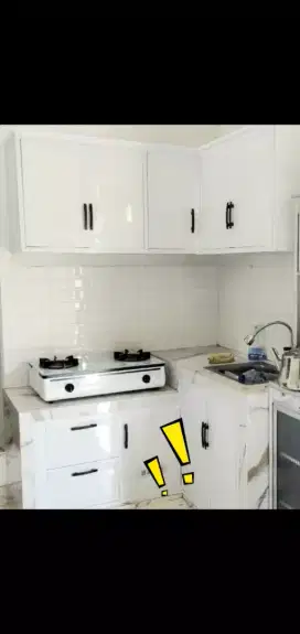 Kitchenset almunium acp ,anti rayap tahan air$ blm