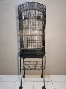 Kandang burung kicau 1 set + roda