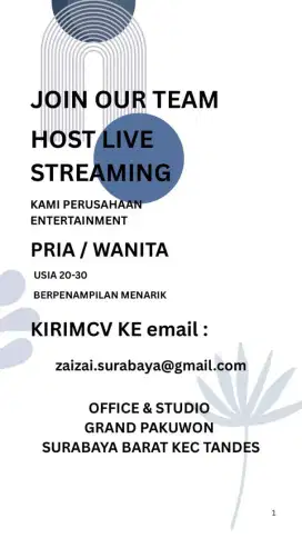 Host Live Streaming