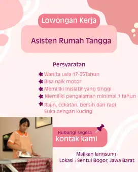 Dicari Pembantu Rumah Tangga Pengalaman